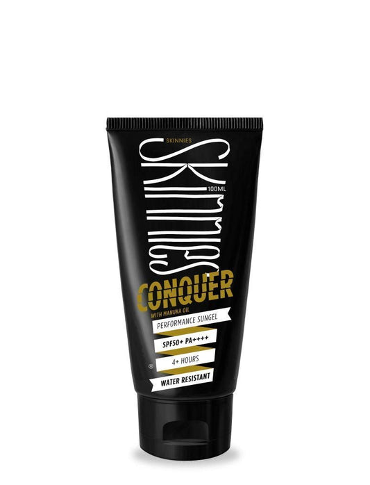 Skinnies CONQUER Sungel Sun Cream SPF50+ - Broad Spectrum, Reef Safe, Water Resistant 4 Hours (100ml) Avelisse