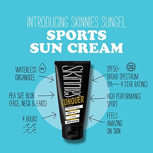 Skinnies CONQUER Sungel Sun Cream SPF50+ - Broad Spectrum, Reef Safe, Water Resistant 4 Hours (100ml) Avelisse