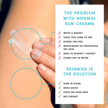 Skinnies CONQUER Sungel Sun Cream SPF50+ - Broad Spectrum, Reef Safe, Water Resistant 4 Hours (100ml) Avelisse