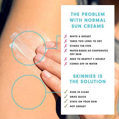 Skinnies CONQUER Sungel Sun Cream SPF50+ - Broad Spectrum, Reef Safe, Water Resistant 4 Hours (100ml) Avelisse