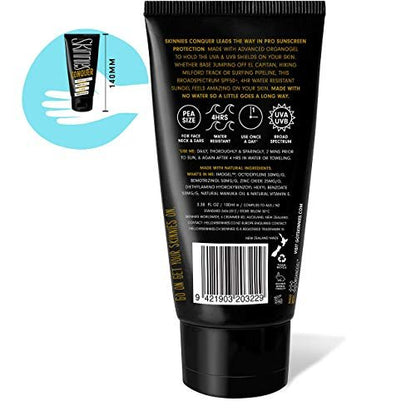 Skinnies CONQUER Sungel Sun Cream SPF50+ - Broad Spectrum, Reef Safe, Water Resistant 4 Hours (100ml) Avelisse