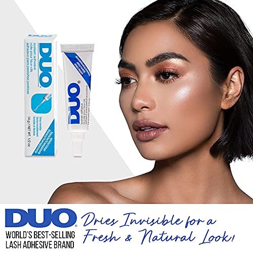 DUO Eyelash Glue – Clear Lash Adhesive for Strip Lashes, Long-Lasting and Waterproof, 0.5 oz, 2 Pack - görsel 6