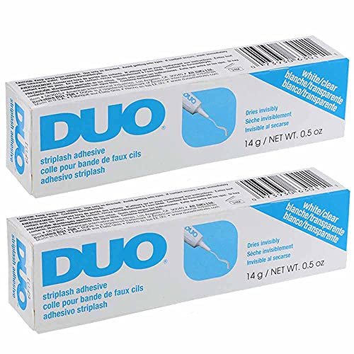 DUO Eyelash Glue – Clear Lash Adhesive for Strip Lashes, Long-Lasting and Waterproof, 0.5 oz, 2 Pack - görsel 2