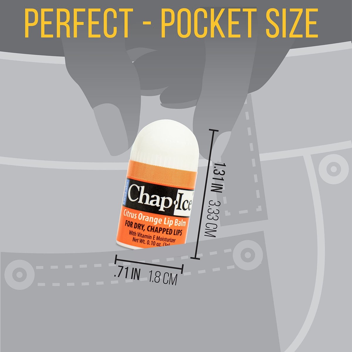 Chap-Ice® 12-Count Assorted Mini Lip Balm Pack with Keychain | Made in USA | Cherry, Citrus Orange, Kiwi Lime, & Beeswax Avelisse