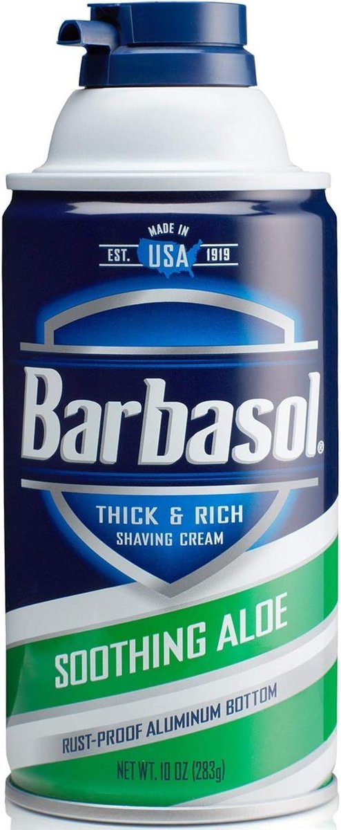 Barbasol Soothing Aloe Thick & Rich Shave Cream, 7 oz - Smooth, Irritation-Free Shave - görsel 1