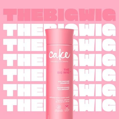 Cake Beauty The Big Wig Shampoo – Weightless Cleansing & Nourishing with Aloe Vera, Rice & Soy Protein for All Hair Types – 10 Fl Oz