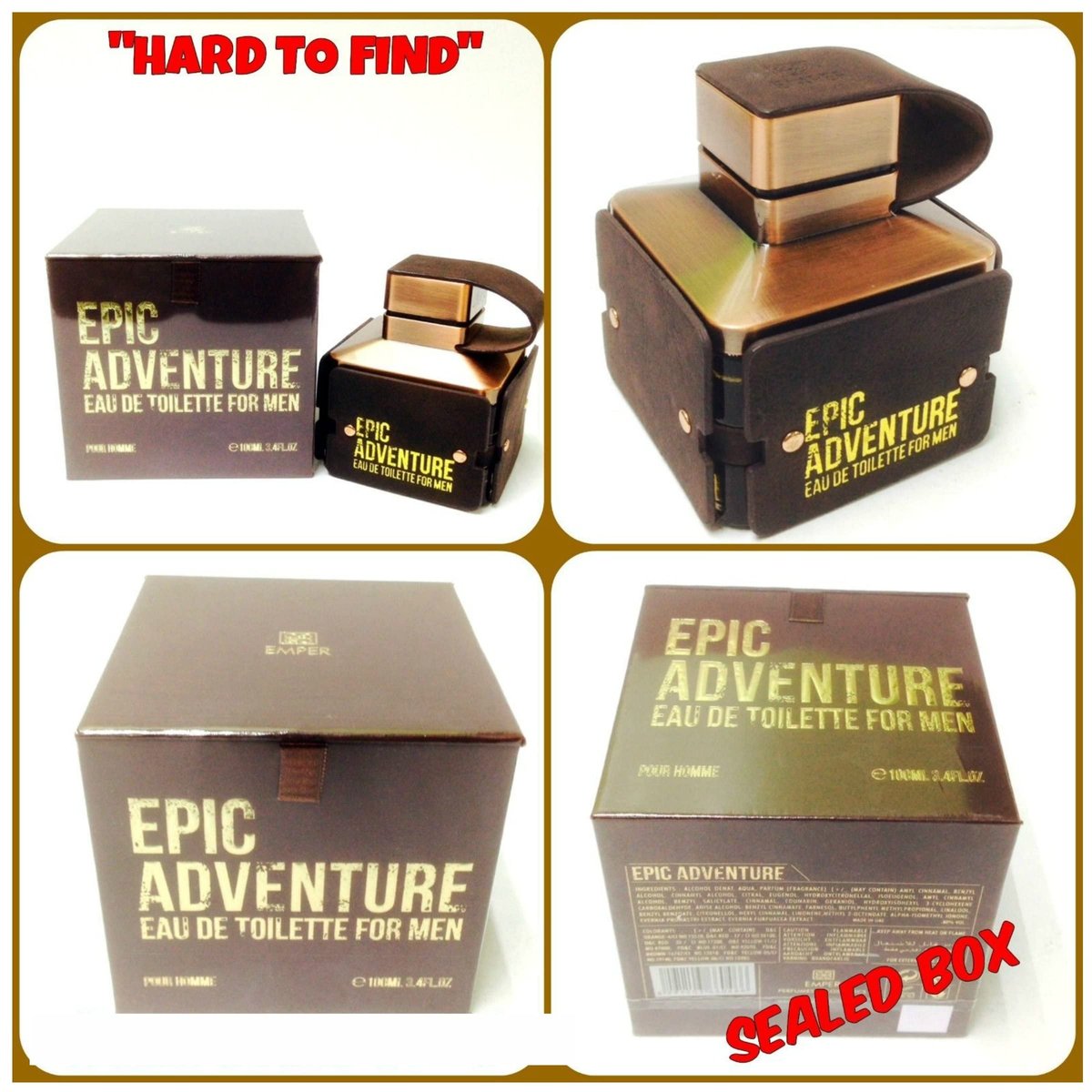 Emper Epic Adventure Men 3.4 oz Eau de Toilette Spray - görsel 3