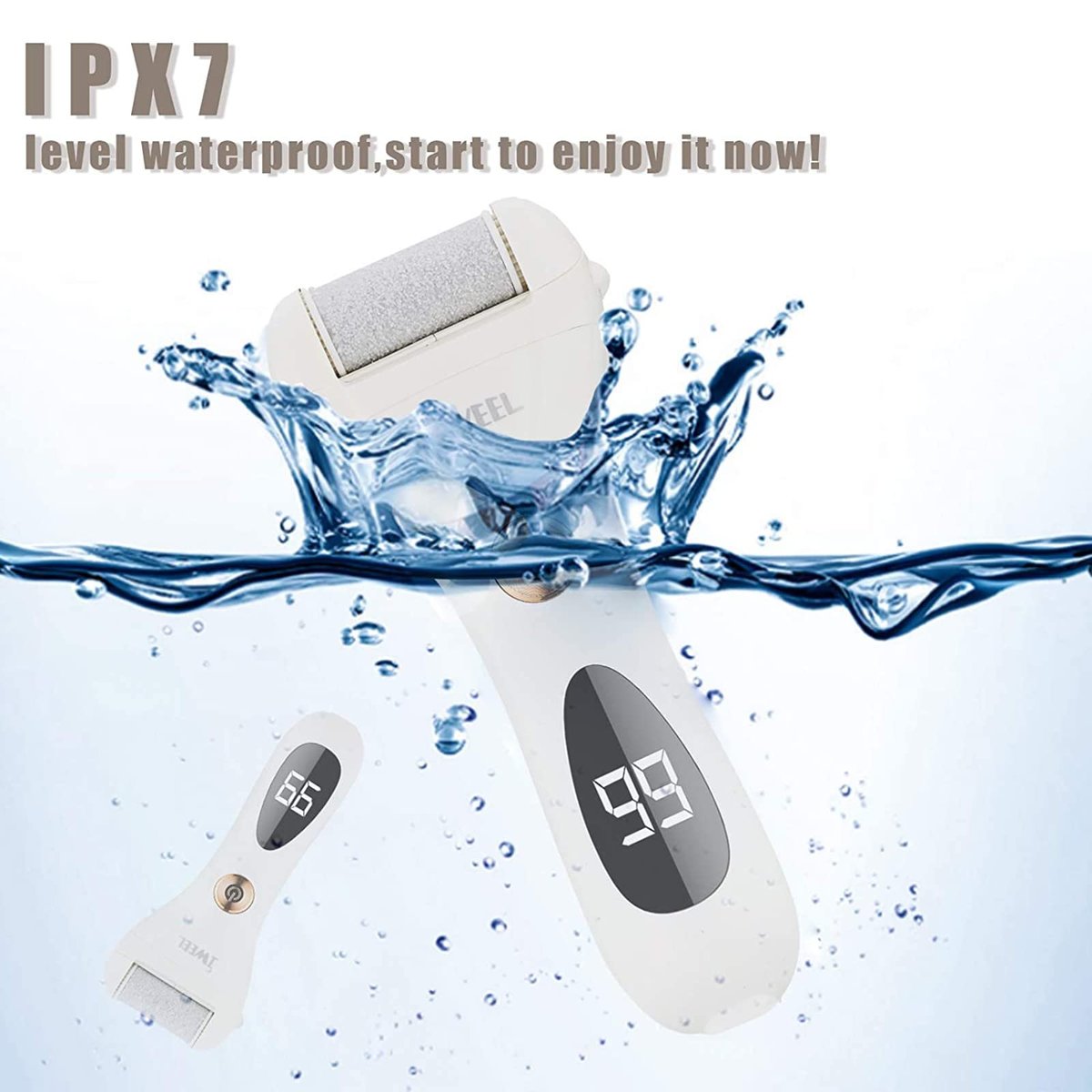 IWEEL Rechargeable Electric Callus Remover for Feet – Waterproof Pedicure File for Cracked Heels & Dead Skin Avelisse