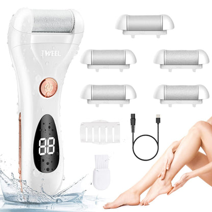 IWEEL Rechargeable Electric Callus Remover for Feet – Waterproof Pedicure File for Cracked Heels & Dead Skin Avelisse