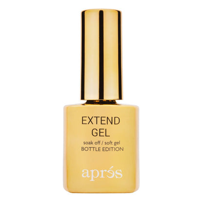 APRÉS Nail Extend Gel Gold Bottle - 15mL Premium Soft Gel Adhesive for Gel-X Tips, Easy Soak Off, Applicator Included Avelisse