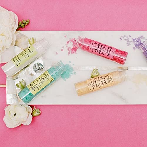 Bella & Bear Paradise Fruits Bath Salts – 6 Pack Relaxing Spa & Foot Soak – Vegan & Cruelty-Free Fruity Scented Bath Soak Gift Set Avelisse