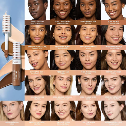 COVERGIRL TruBlend Undercover Concealer - T100 Golden Amber - Full Coverage, 24-Hour Wear, Matte Finish