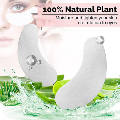 GreenLife 50 Pairs Eye Pads – 100% Natural Collagen & Aloe Vera Hydrogel Under Eye Gel Patches for Eyelash Extension Supplies