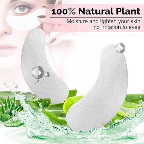 GreenLife 50 Pairs Eye Pads – 100% Natural Collagen & Aloe Vera Hydrogel Under Eye Gel Patches for Eyelash Extension Supplies - görsel 4