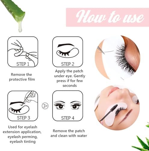 GreenLife 50 Pairs Eye Pads – 100% Natural Collagen & Aloe Vera Hydrogel Under Eye Gel Patches for Eyelash Extension Supplies - görsel 12