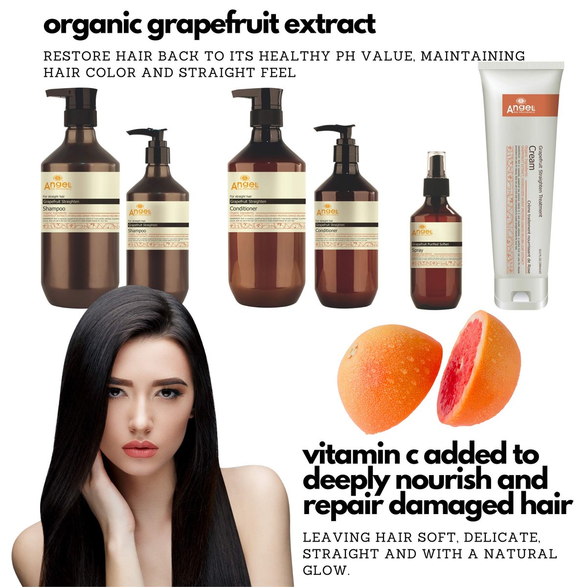 Organic Grapefruit Straighten Treatment – Natural & Vegan Friendly Deep Conditioner (300g) - görsel 5