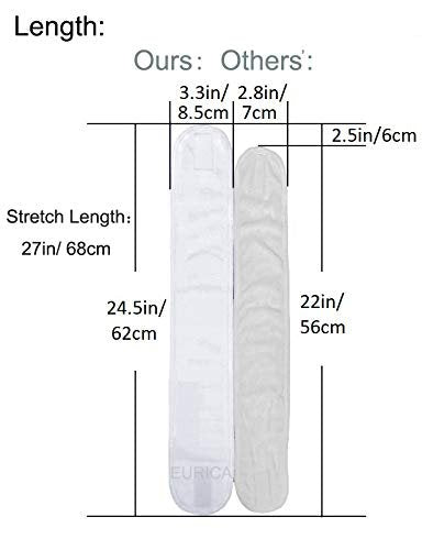 EUICAE Spa Headband 6 Pack White - Non-Slip Terry Cloth Headbands for Women Men, Makeup Face Wash, Yoga, Gym - görsel 7
