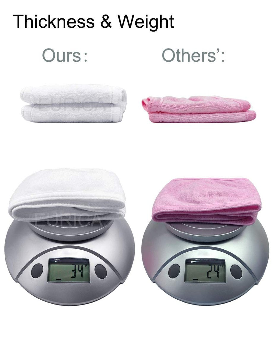 EUICAE Spa Headband 6 Pack White - Non-Slip Terry Cloth Headbands for Women Men, Makeup Face Wash, Yoga, Gym - görsel 5