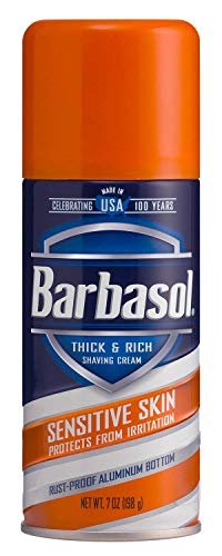 Barbasol Sensitive Skin Shave Cream - 7 oz (Pack of 3) - Soothing, Fragrance-Free Formula for Men & Women Avelisse