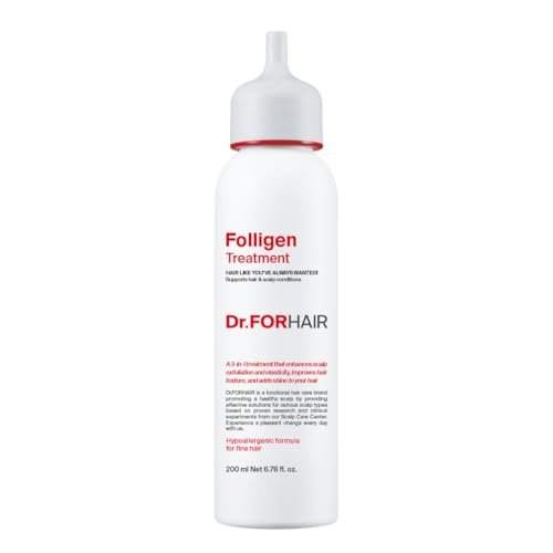 Dr.FORHAIR Folligen Treatment – Korean Hair Mask for Thickening & Fuller-Looking Hair, 6.76 Fl Oz Avelisse