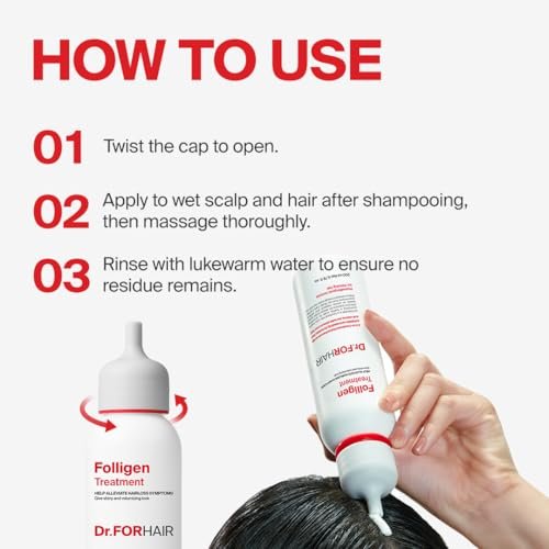 Dr.FORHAIR Folligen Treatment – Korean Hair Mask for Thickening & Fuller-Looking Hair, 6.76 Fl Oz Avelisse