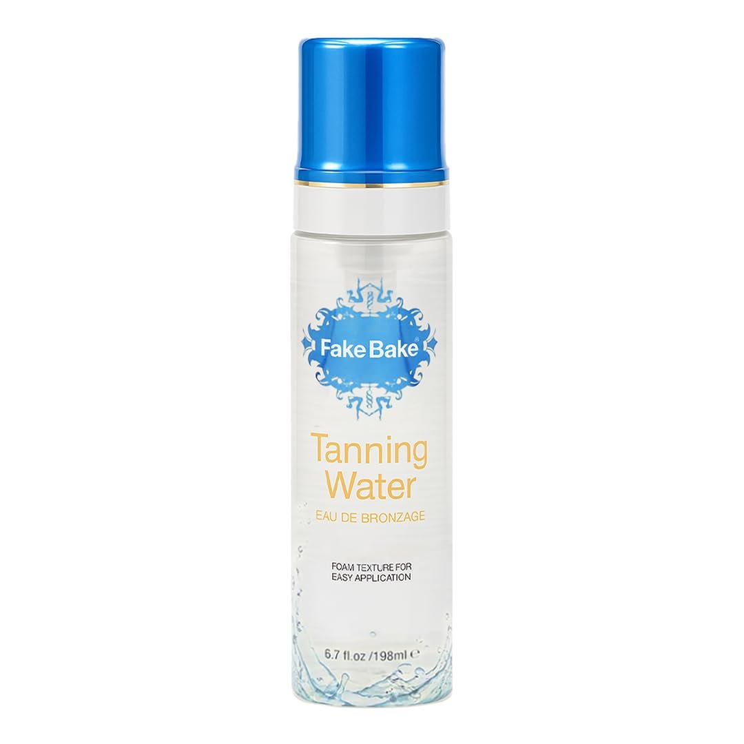 Fake Bake Foam Tanning Water Self Tanner Instant Glow with Hydrating Passion Flower Rejuvenation - Natural Looking Sunless Bronzing for Women & Men - 6.7 oz Avelisse