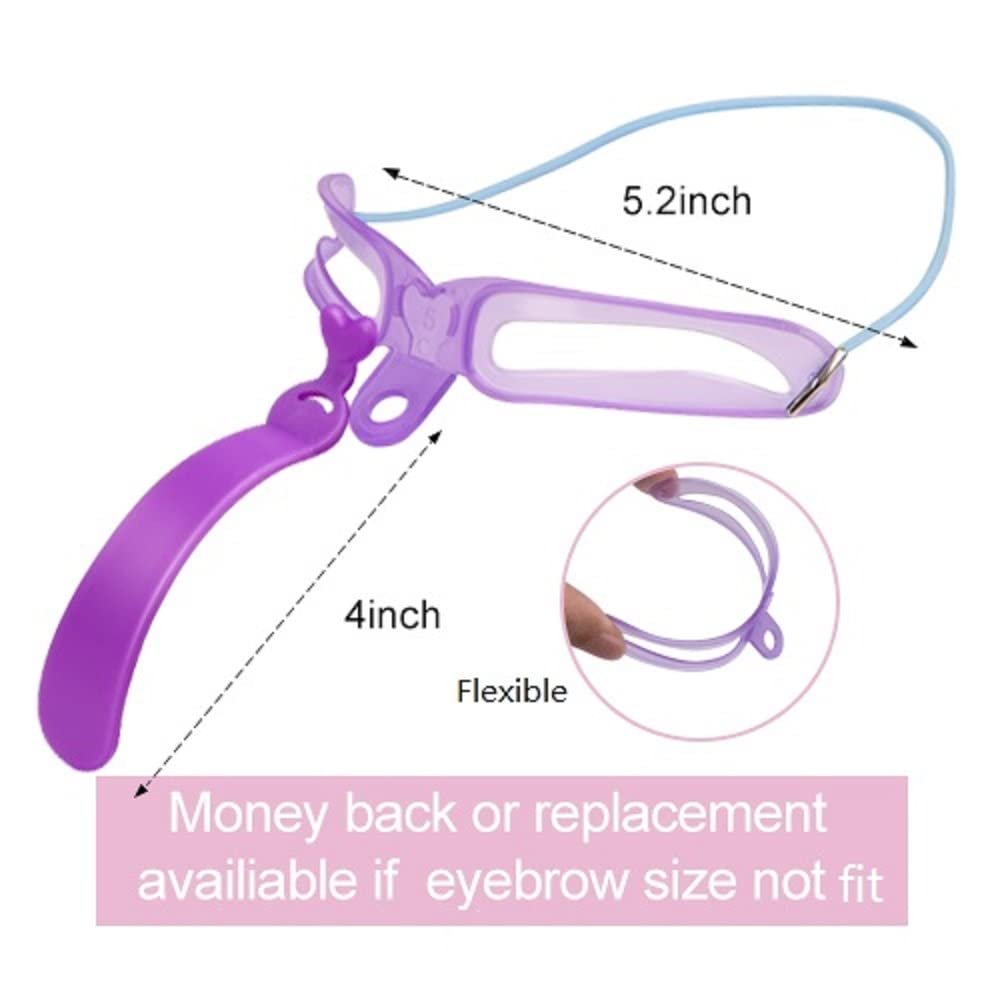 Amariver Eyebrow Stencils – Reusable Eyebrow Template Kit with Handle and Strap, 8 Styles for Perfect Brows - görsel 11