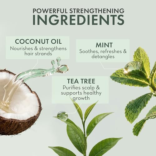 Leave In Conditioner Spray - Tea Tree Scalp Treatment - Anti-Dandruff & Itchy Scalp Relief, Hydrating & Medicated Formula for Psoriasis Care - Detangles & Nourishes Hair (8 Fl Oz) - görsel 8