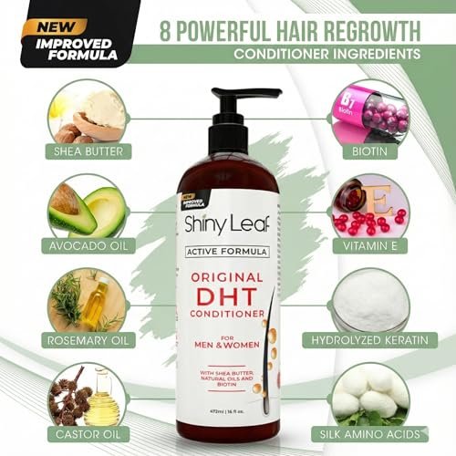 DHT Blocker Conditioner with Rosemary Leaf Oil for Hair Growth, Softer & Smoother Hair, Paraben & Sulfate Free, 16 oz Avelisse