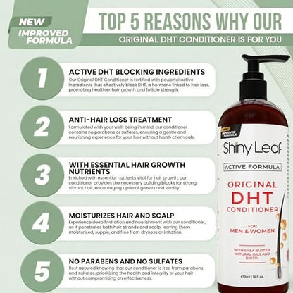 DHT Blocker Conditioner with Rosemary Leaf Oil for Hair Growth, Softer & Smoother Hair, Paraben & Sulfate Free, 16 oz Avelisse