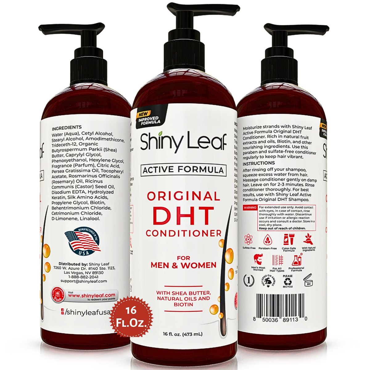 DHT Blocker Conditioner with Rosemary Leaf Oil for Hair Growth, Softer & Smoother Hair, Paraben & Sulfate Free, 16 oz Avelisse