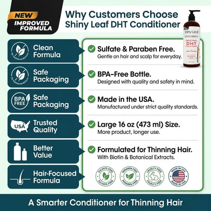 DHT Blocker Conditioner with Rosemary Leaf Oil for Hair Growth, Softer & Smoother Hair, Paraben & Sulfate Free, 16 oz Avelisse