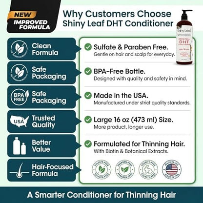 DHT Blocker Conditioner with Rosemary Leaf Oil for Hair Growth, Softer & Smoother Hair, Paraben & Sulfate Free, 16 oz Avelisse