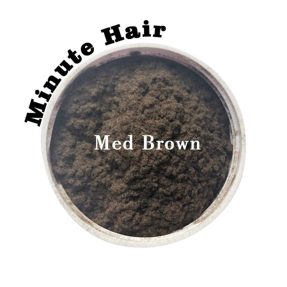 Minute Hair Building Fibers - Medium Brown 57g (2 oz) - Instant Hair Loss Concealer, Compatible with Toppik & Xfusion Bottles - görsel 5