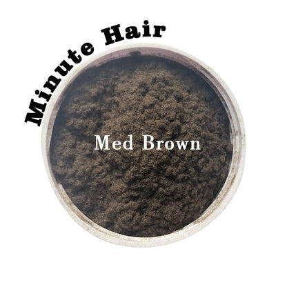 Minute Hair Building Fibers - Medium Brown 57g (2 oz) - Instant Hair Loss Concealer, Compatible with Toppik & Xfusion Bottles