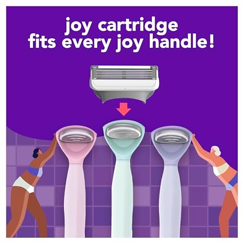 JOY 4-Blade Razor Cartridge Refill for Women – Purple, 4 Count - görsel 10