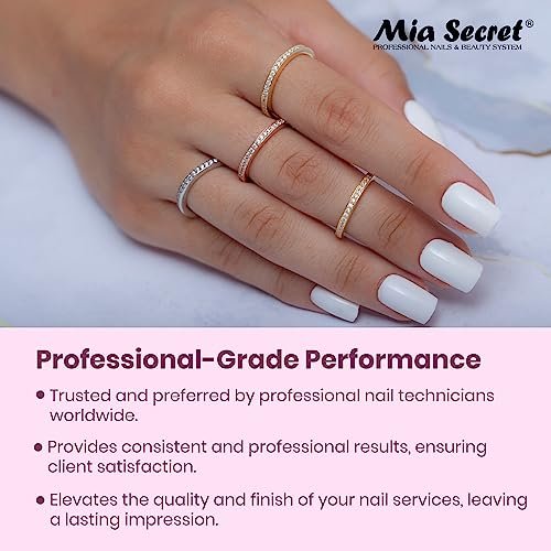 Mia Secret Oval Kolinsky Nail Brush Size #8 – Professional Acrylic Nail Art Brush Avelisse