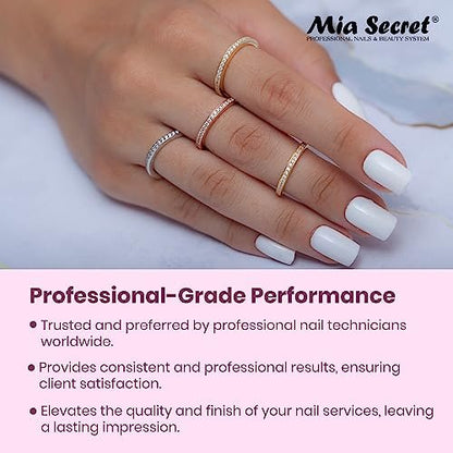 Mia Secret Oval Kolinsky Nail Brush Size #8 – Professional Acrylic Nail Art Brush Avelisse