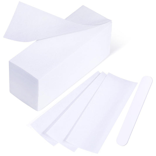 Mirucoo 200 Pieces Large Non-Woven Wax Strips for Body and Facial Hair Removal, Salon Quality Epilating Strips