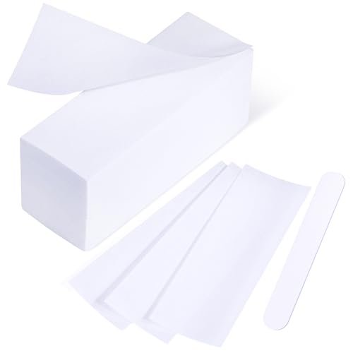 Mirucoo 200 Pieces Large Non-Woven Wax Strips for Body and Facial Hair Removal, Salon Quality Epilating Strips - görsel 2