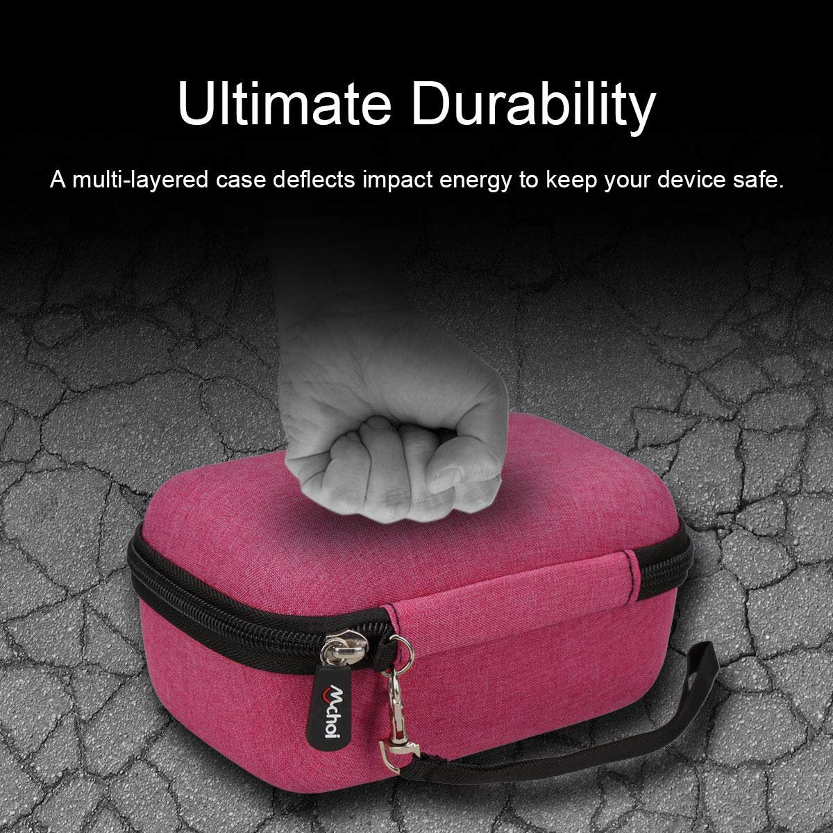 Mchoi Hard Portable EVA Case for Finishing Touch Women's Hair Remover & Gurelax Painless Hair Removal Device (Pink, Case Only) - görsel 7