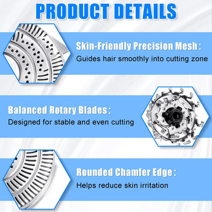 HQ9 Replacement Heads for Philips Norelco Shavers - 4-Piece Cutter Set Compatible with SpeedXL 8240XL, 8140XL, 8150XL, 8160XL, 8170XL, 8100, 8200, 9100 Series & PT/AT900 Avelisse