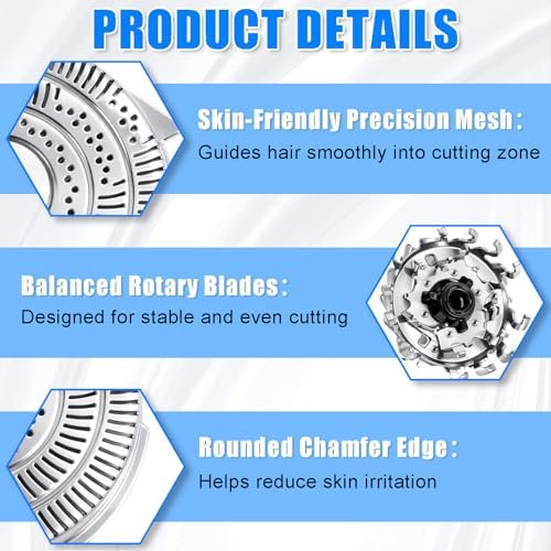 HQ9 Replacement Heads for Philips Norelco Shavers - 4-Piece Cutter Set Compatible with SpeedXL 8240XL, 8140XL, 8150XL, 8160XL, 8170XL, 8100, 8200, 9100 Series & PT/AT900 Avelisse