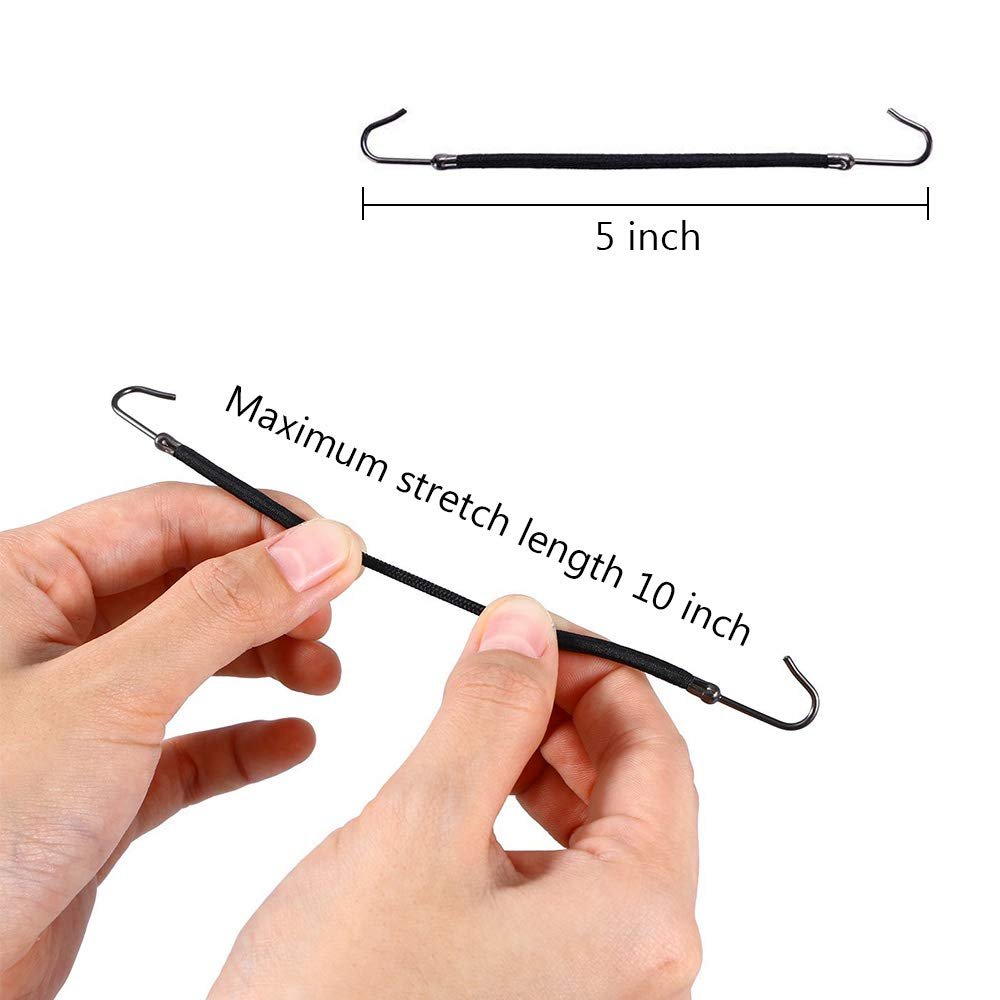 YBB 36 Pcs Ponytail Hooks Hair Clips, Elastic Hair Ties Ponytail Holders for Women Hair Styling (Black, Brown and Gold) - görsel 3