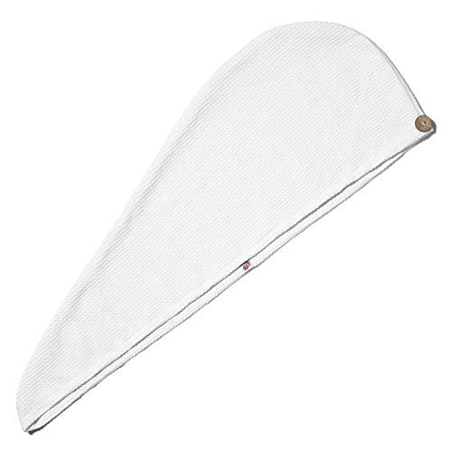 T3 Luxe Turban Towel – Soft Microfiber Hair Drying Towel with Waffle Texture, Tapered Design, Comfortable Fit for Most Hair Lengths - görsel 1