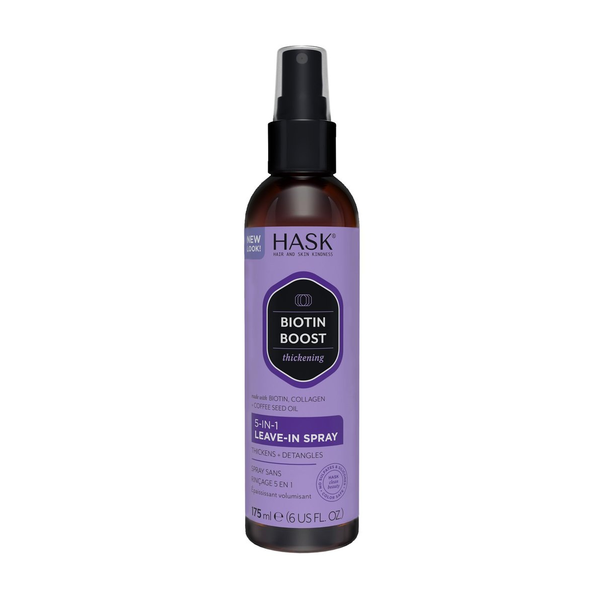 HASK Thickening Biotin 5-in-1 Leave In Conditioner Spray – 6 Fl Oz, Color Safe, Gluten Free, Sulfate Free, Paraben Free - görsel 2