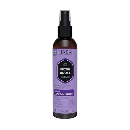 HASK Thickening Biotin 5-in-1 Leave In Conditioner Spray – 6 Fl Oz, Color Safe, Gluten Free, Sulfate Free, Paraben Free