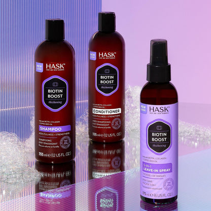 HASK Thickening Biotin 5-in-1 Leave In Conditioner Spray – 6 Fl Oz, Color Safe, Gluten Free, Sulfate Free, Paraben Free