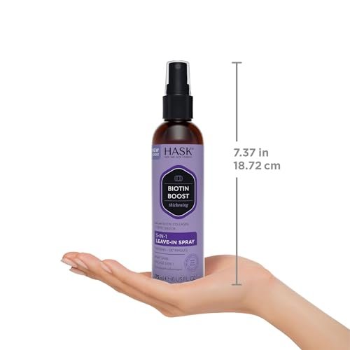HASK Thickening Biotin 5-in-1 Leave In Conditioner Spray – 6 Fl Oz, Color Safe, Gluten Free, Sulfate Free, Paraben Free - görsel 11
