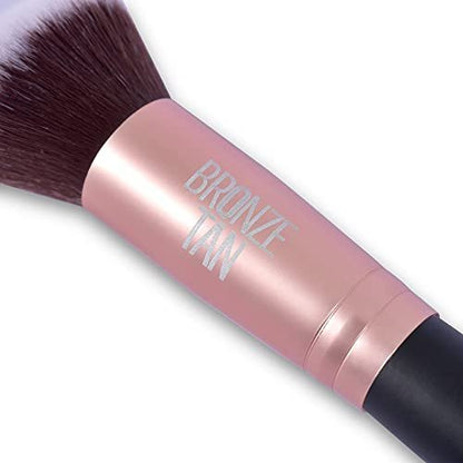 Bronze Tan Self Tanning Brush for Face & Kabuki Self Tanner Brush – Premium Sunless Tanner Applicator for Flawless, Streak-Free Glow